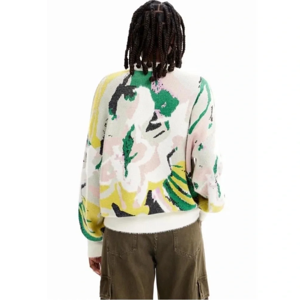 Desigual OVERSIZED ARTY JERSEY sweater - Picture 4 of 11